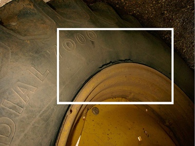 Sous-gonflage pneu de tracteur