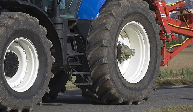 Pression des pneus de tracteur