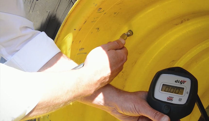 Pression des pneus de tracteur
